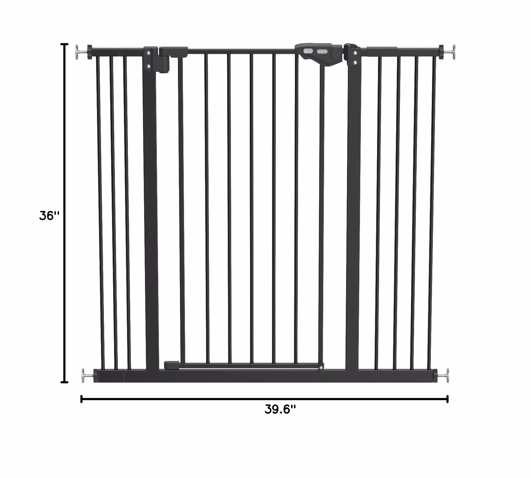 InnoTruth 36" Tall Baby Gate for Dogs VC1913 Black thumbnail 3