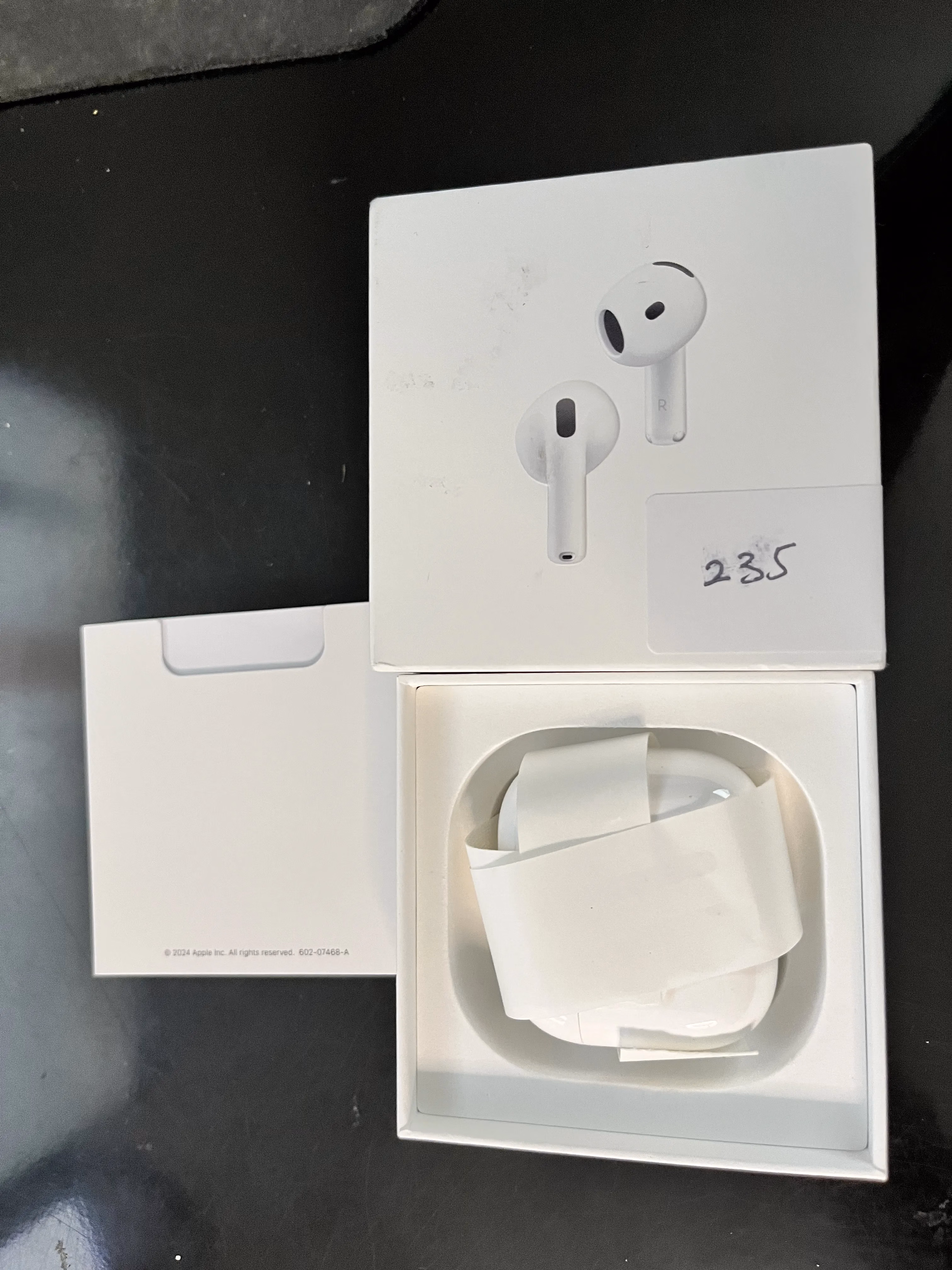 Apple AirPods 4 Wireless Earbuds, Bluetooth Headphones, with Active Noise Cancellation, Adaptive, Transparency Mode, Personalized Spatial Audio, USB-C Charging Case, Wireless Charging, H2 Chip thumbnail 4