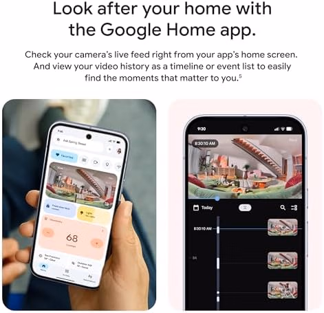 Google Nest Cam Indoor Wired Night Vision 3rd Gen 2-Way Audio 2025 Model Snow thumbnail 6