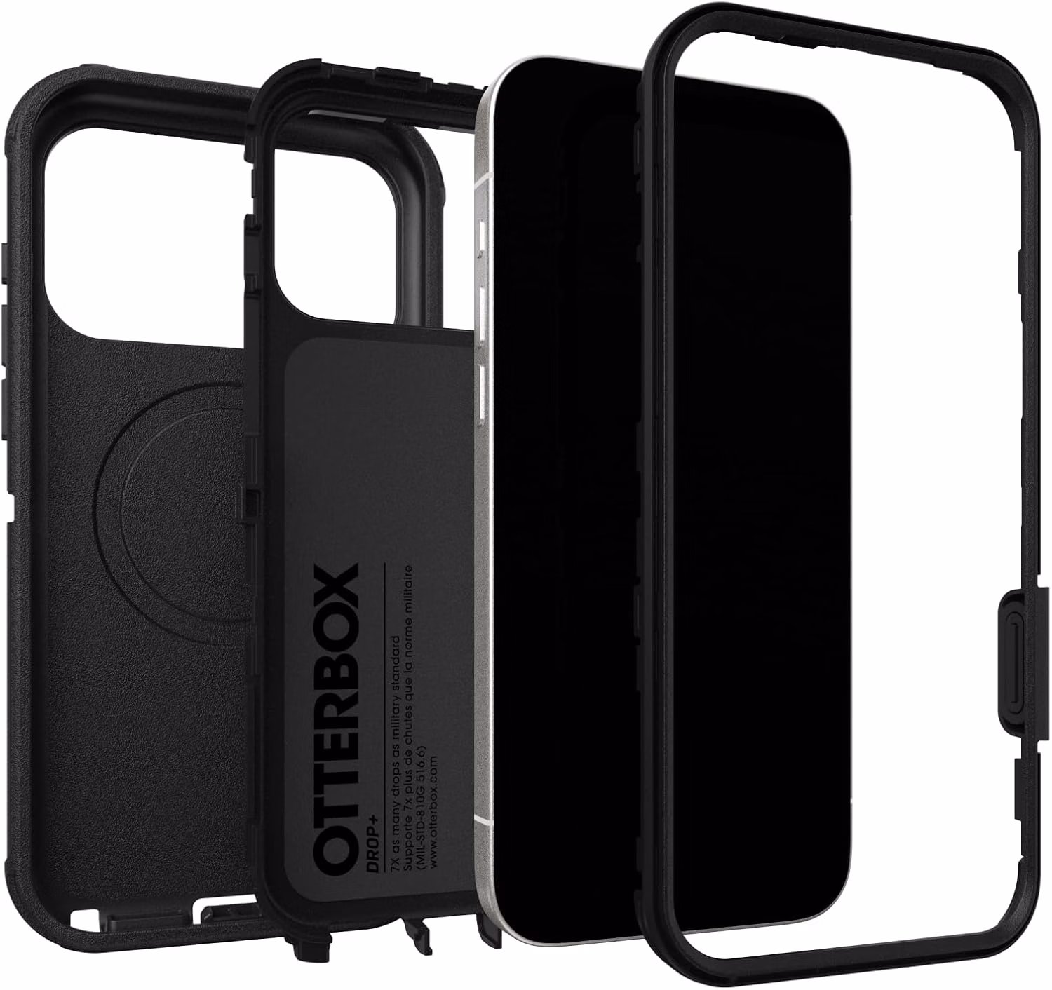 OtterBox iPhone 17 Pro Max Defender Pro Series Case 77-000260 Black thumbnail 2