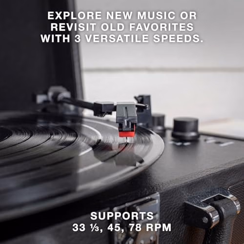 Victrola Journey Bluetooth Portable Suitcase Record VSC-550BT-SMB Smoky Blue thumbnail 6
