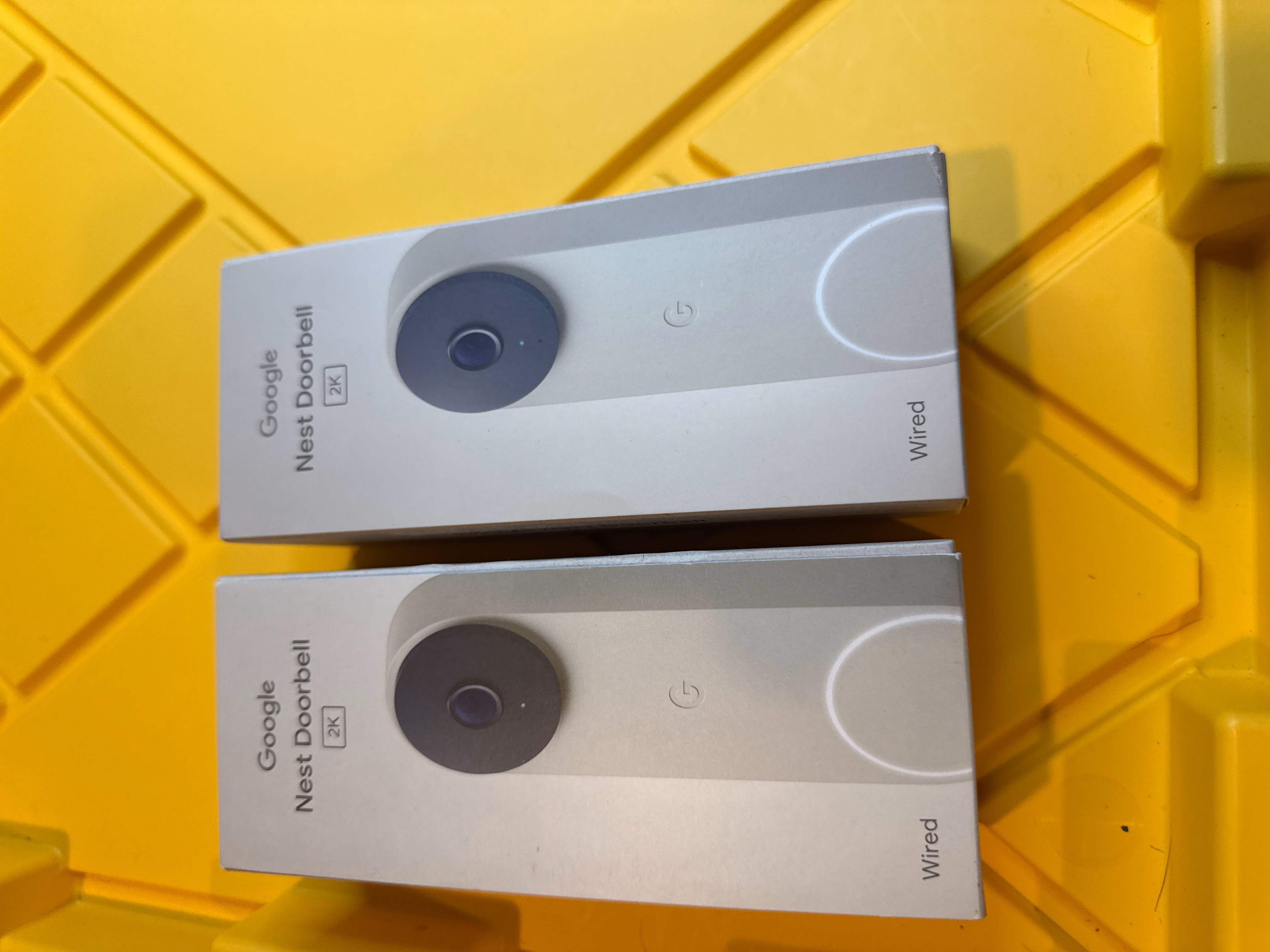 Google Nest Doorbell Wired Live View 3rd Gen 2-Way Audio GA09969-US Linen thumbnail 3