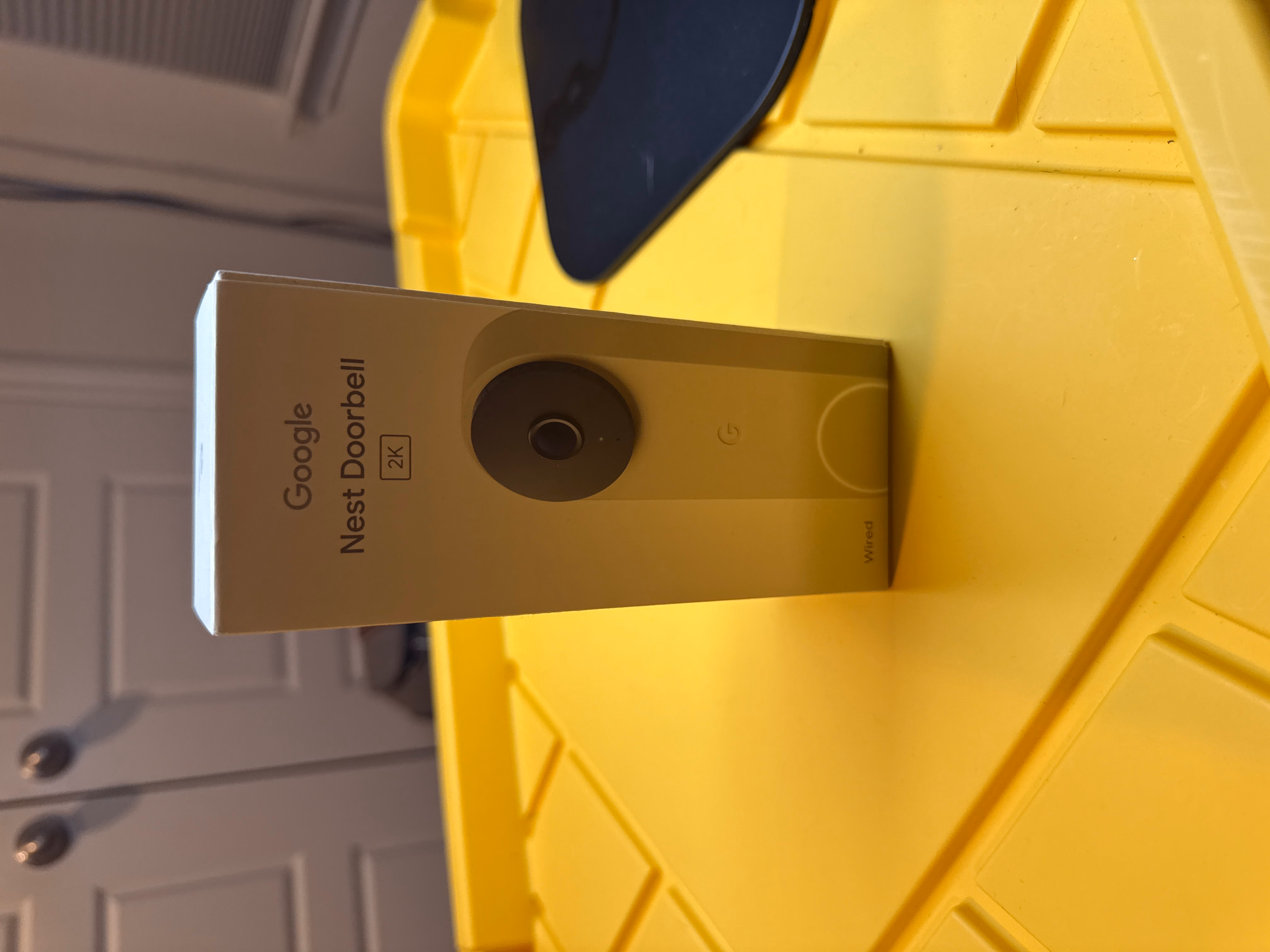 Google Nest Doorbell Wired Live View 3rd Gen 2-Way Audio GA09969-US Linen thumbnail 2
