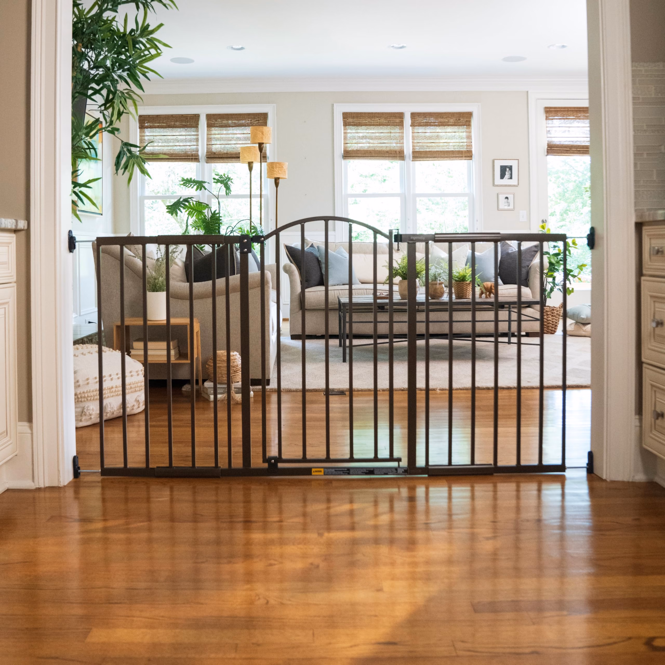 Ingenuity Decorative Extra Wide Baby Gate & Dog Gate 44"-72" 27270 Bronze thumbnail 2