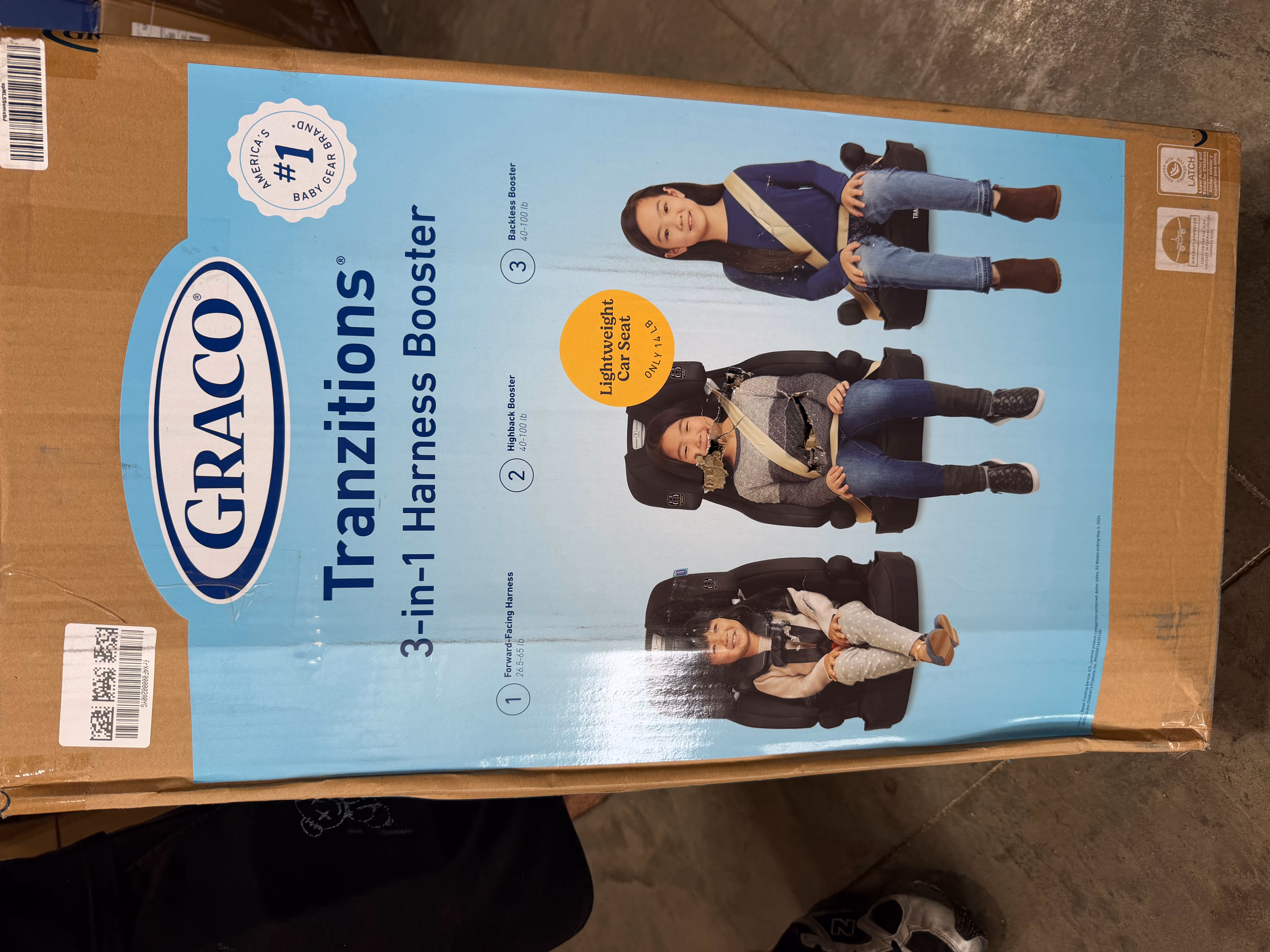 Graco® Tranzitions 3-in-1 Harness Booster Car Seat Forward Facing Proof thumbnail 2