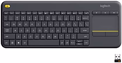 Logitech Wireless Touch TV Keyboard with Easy K400 Plus Black | Unit 3846 thumbnail 1
