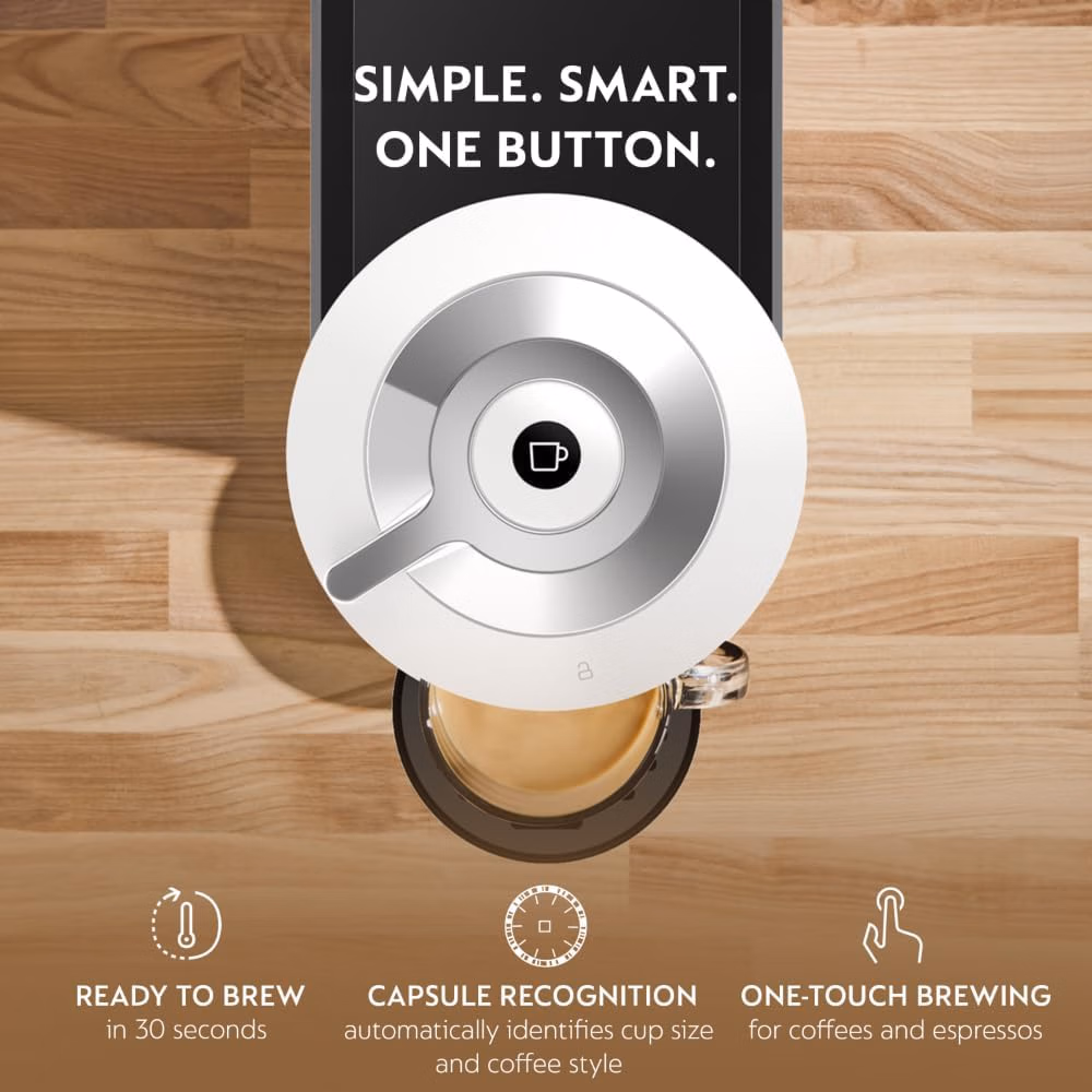 Nespresso Vertuo Next Coffee and Espresso Maker by De'Longhi, White thumbnail 5