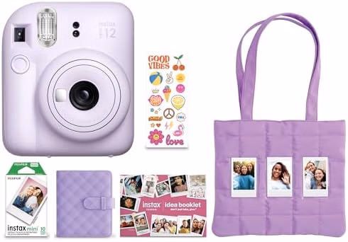 FUJIFILM Instax Mini 12 Holiday Bundle 2025 FJFMINI12HP25 Lilac Purple thumbnail 1