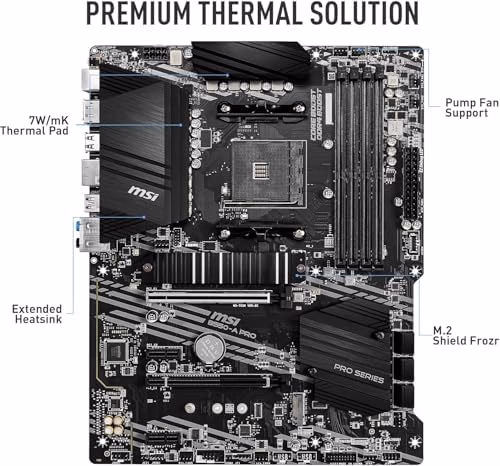 MSI B550-A PRO V1 ProSeries Motherboard AMD Ryzen 5000 AM4 thumbnail 4
