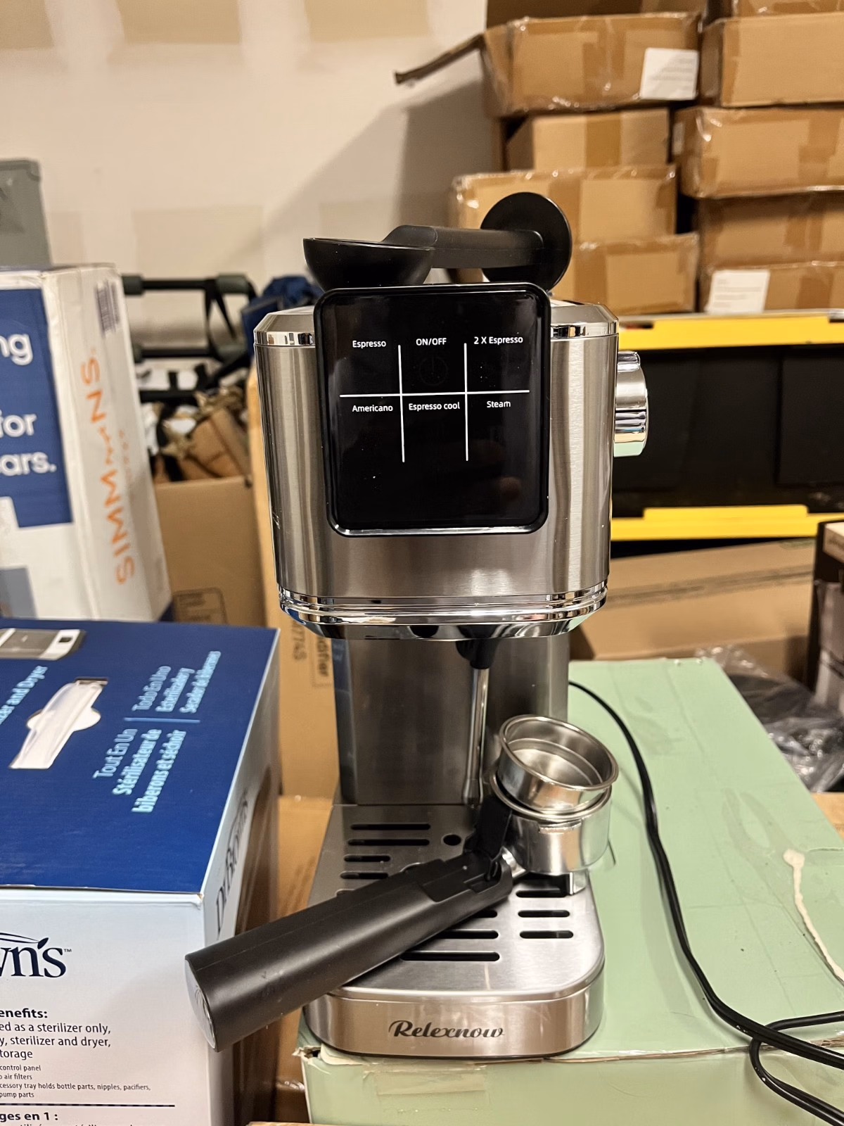 Espresso Machine, 20 Bar Professional Espresso Coffee Maker with Milk Frother Steam Wand, Hot & Iced Coffee Machine, Compact Stainless Steel Coffee Machine for Cappuccino,Latte,Cold Brew thumbnail 2