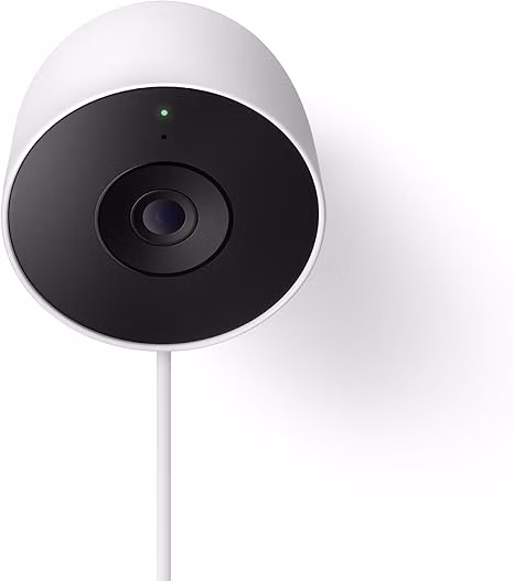 Google Nest Cam Outdoor (Wired, 2nd Gen) - Security Camera with 2K Video and Gemini, Night Vision, 2-Way Audio - Works with Google Home - 2025 Model - Snow - Auction listing