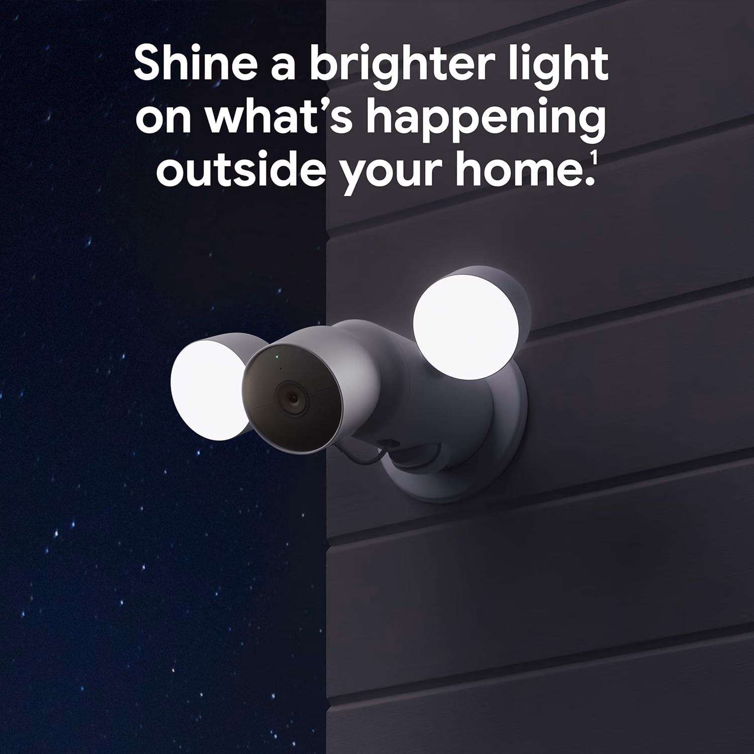 Google Nest Cam with Floodlight Pack of 1 Outdoor Camera Count White thumbnail 6