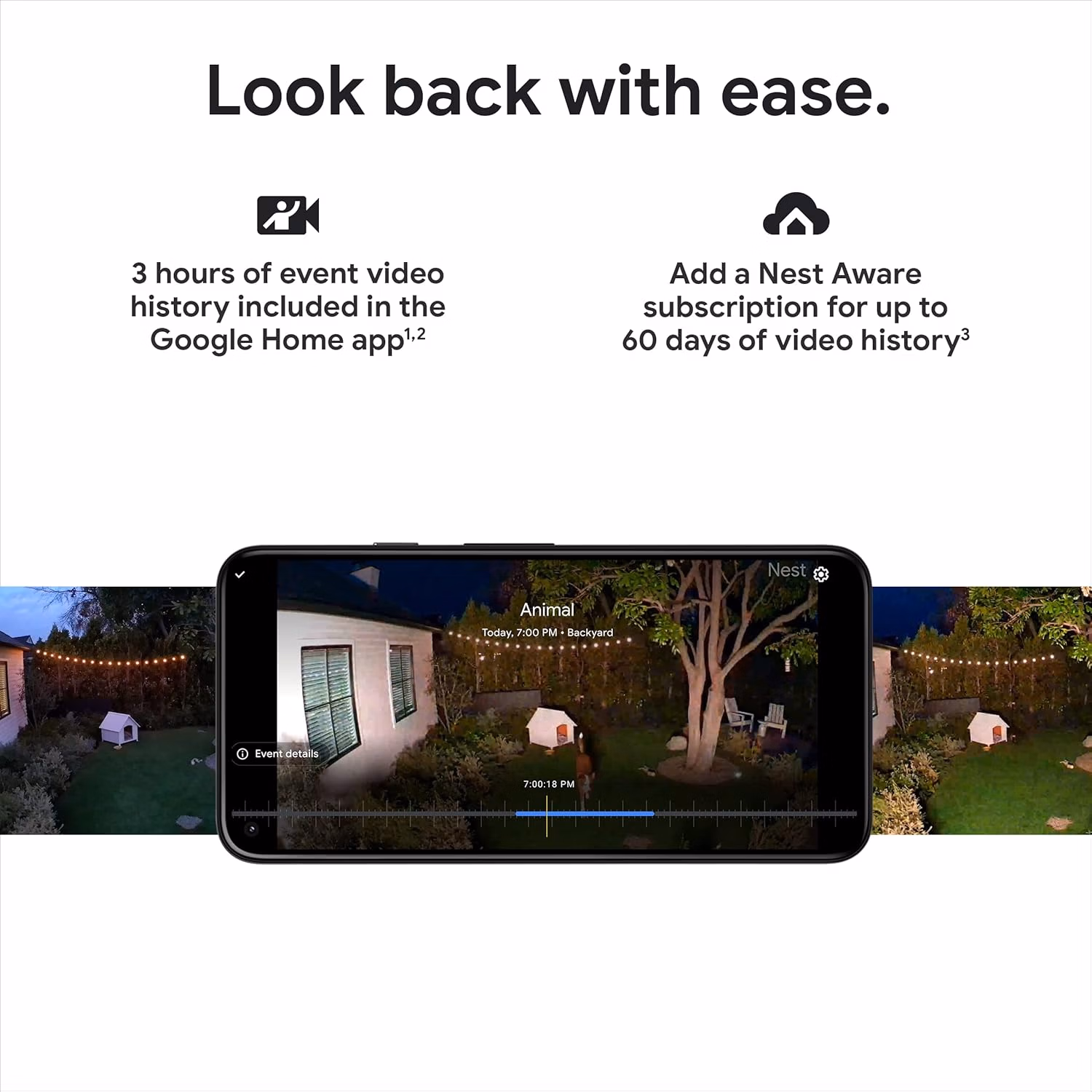 Google Nest Cam with Floodlight Pack of 1 Outdoor Camera Count White thumbnail 4