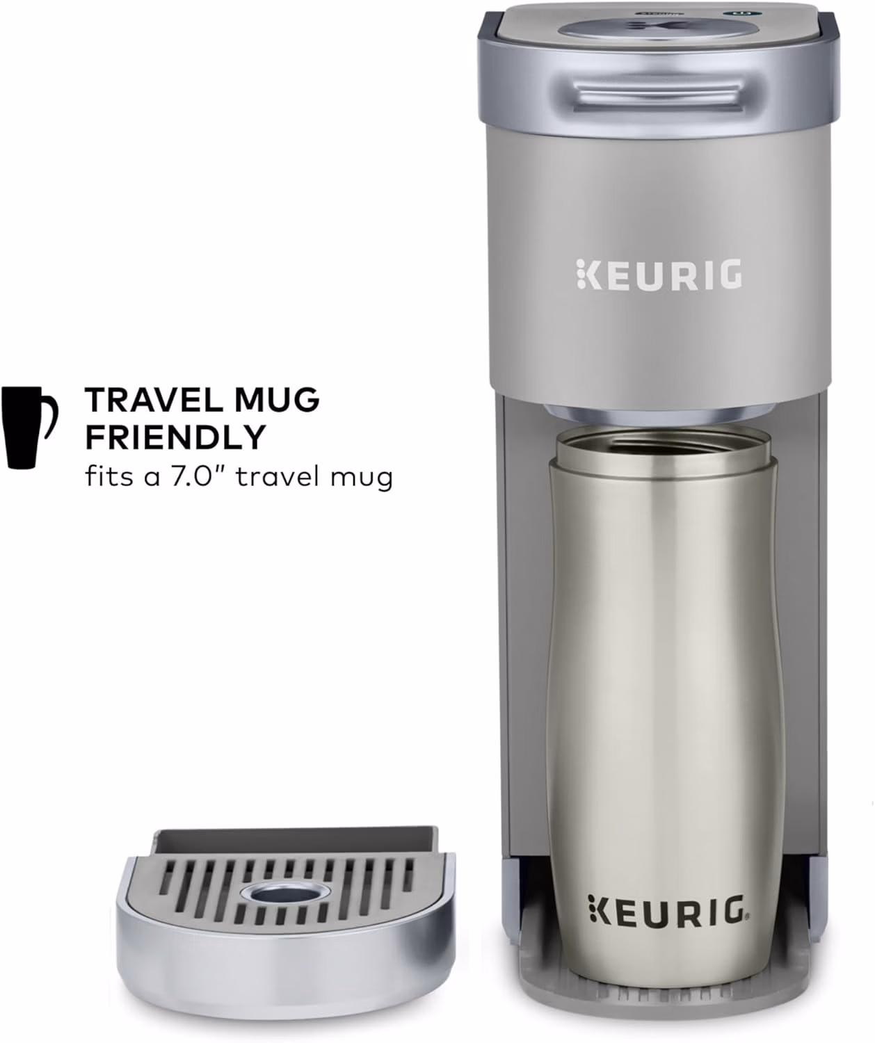 Keurig K-Mini Plus Single Serve K-Cup Pod Coffee Maker Studio Gray thumbnail 3