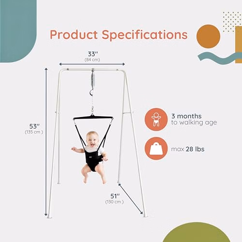 Jolly Jumper Classic (Black) with Stand Original Baby 108-1 thumbnail 3