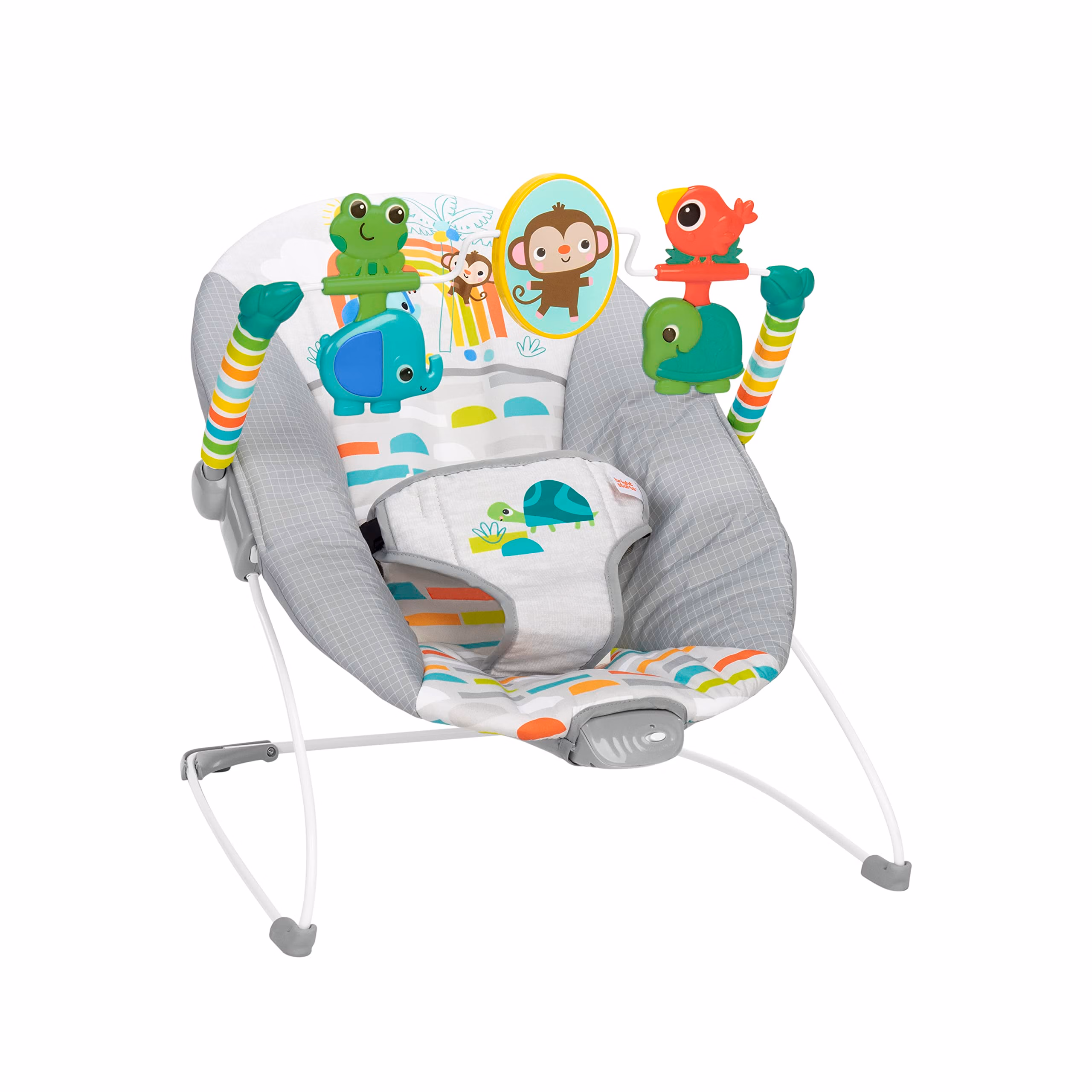Bright Starts Playful Paradise Comfy Baby Bouncer Seat with Soothing 13070 - Auction listing