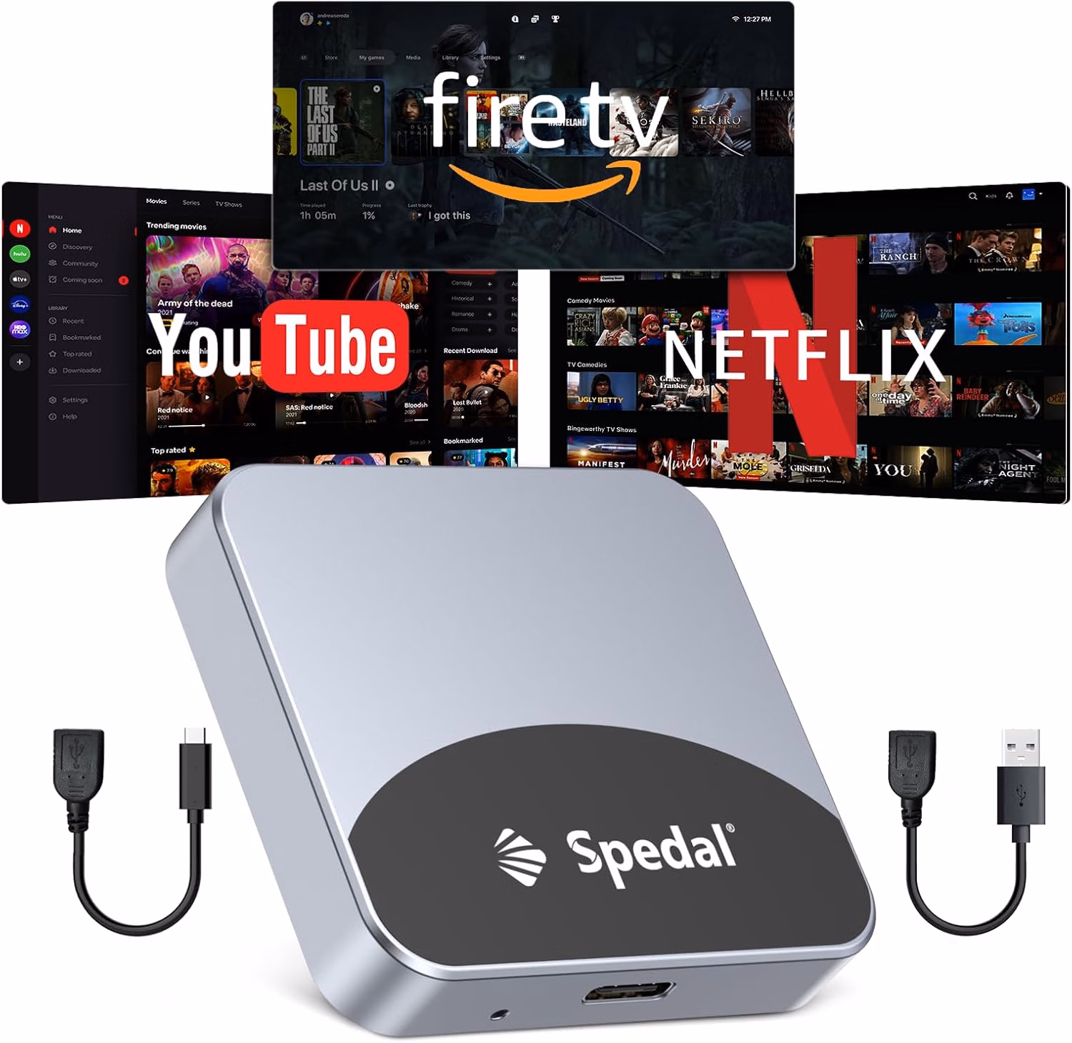 Spedal Car TV Adapter AL355 Wireless CarPlay - Auction listing
