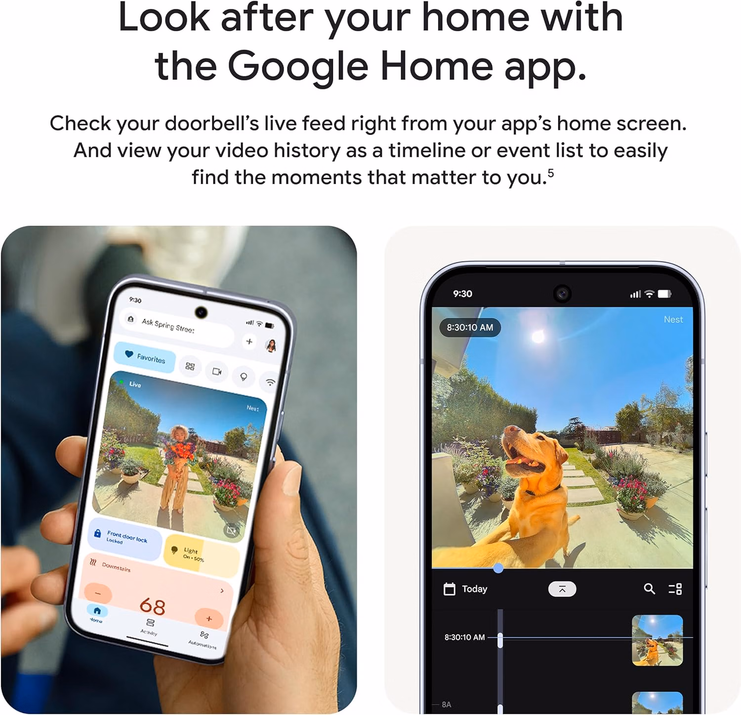 Google Nest Doorbell Wired Live View 3rd Gen 2-Way Audio GA09968-US Hazel thumbnail 3