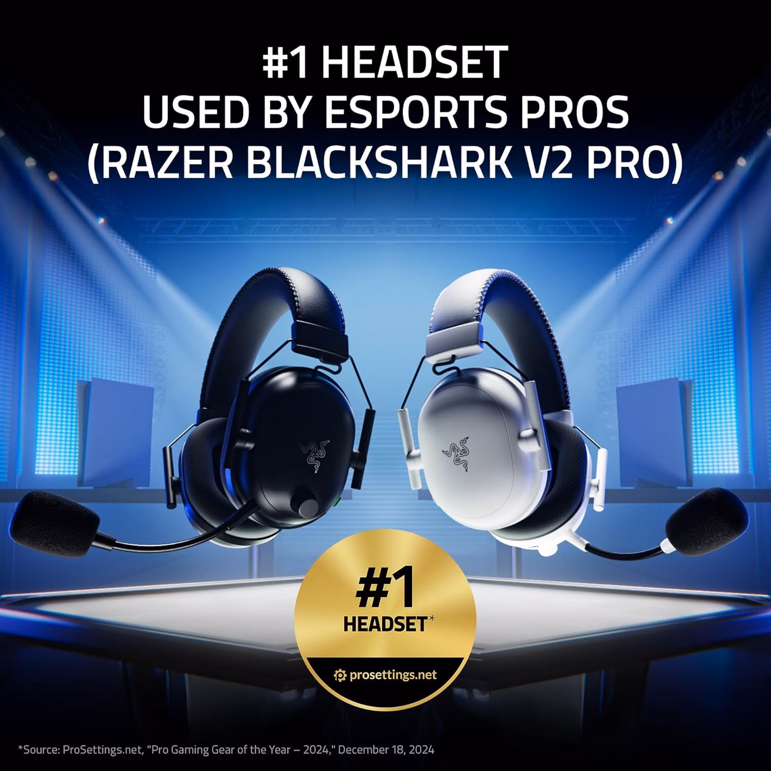 Razer BlackShark V2 Pro Wireless PlayStation Gaming Headset Black thumbnail 4