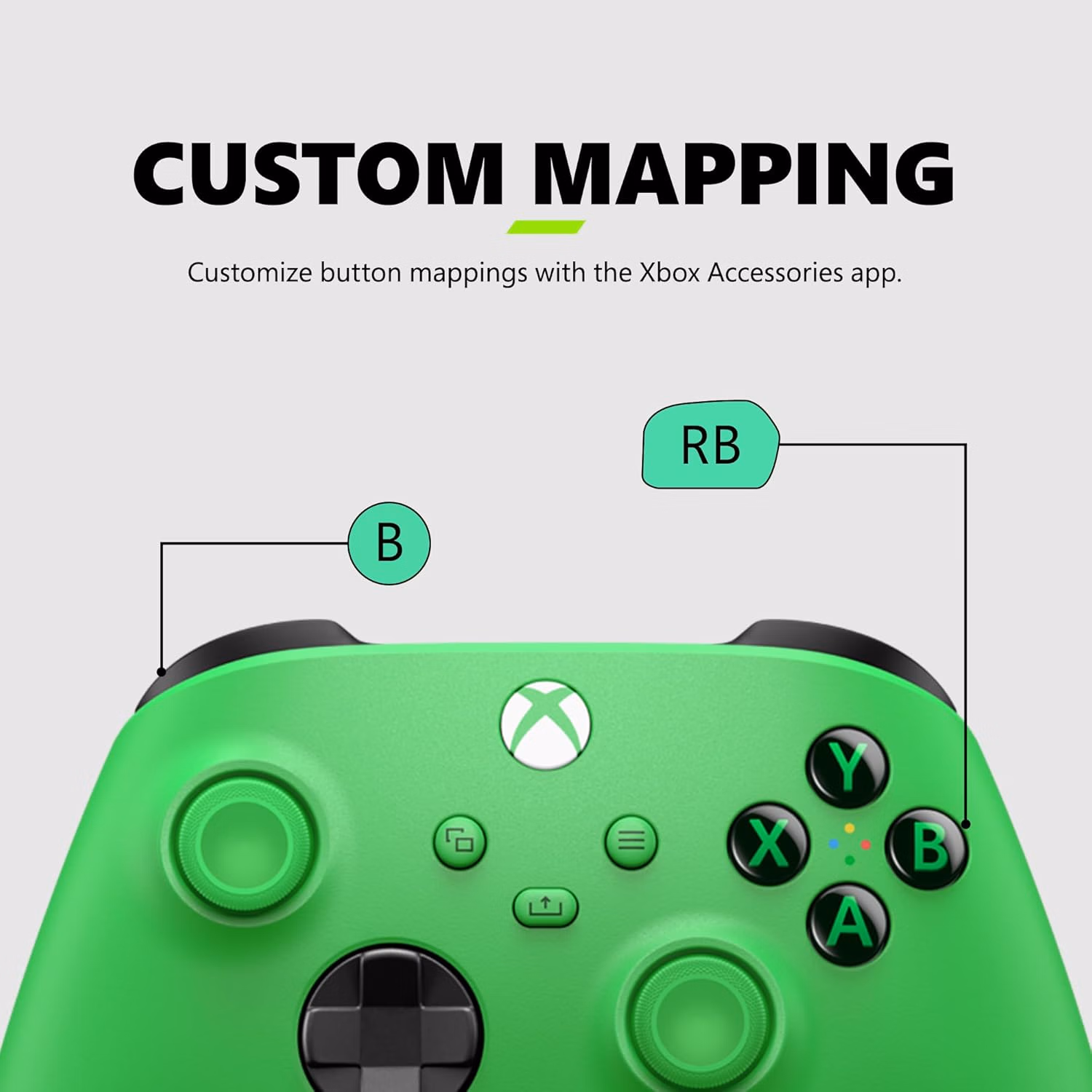 Xbox Wireless Gaming Controller 2025 Velocity Green thumbnail 3