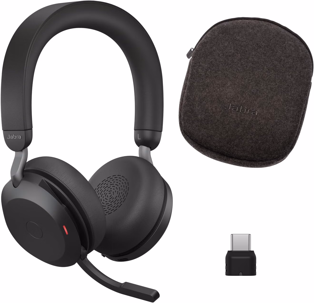 Jabra Evolve2 75 PC Wireless Headset with 8-Microphone Black thumbnail 1