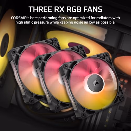 CORSAIR iCUE Link Titan 360 RX RGB Liquid CPU Cooler Intel LGA 1851/1700 Black thumbnail 4