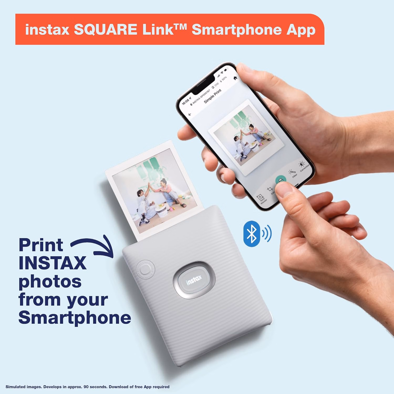 Fujifilm Instax Square Link Smartphone Printer 600023127 Midnight Green thumbnail 6