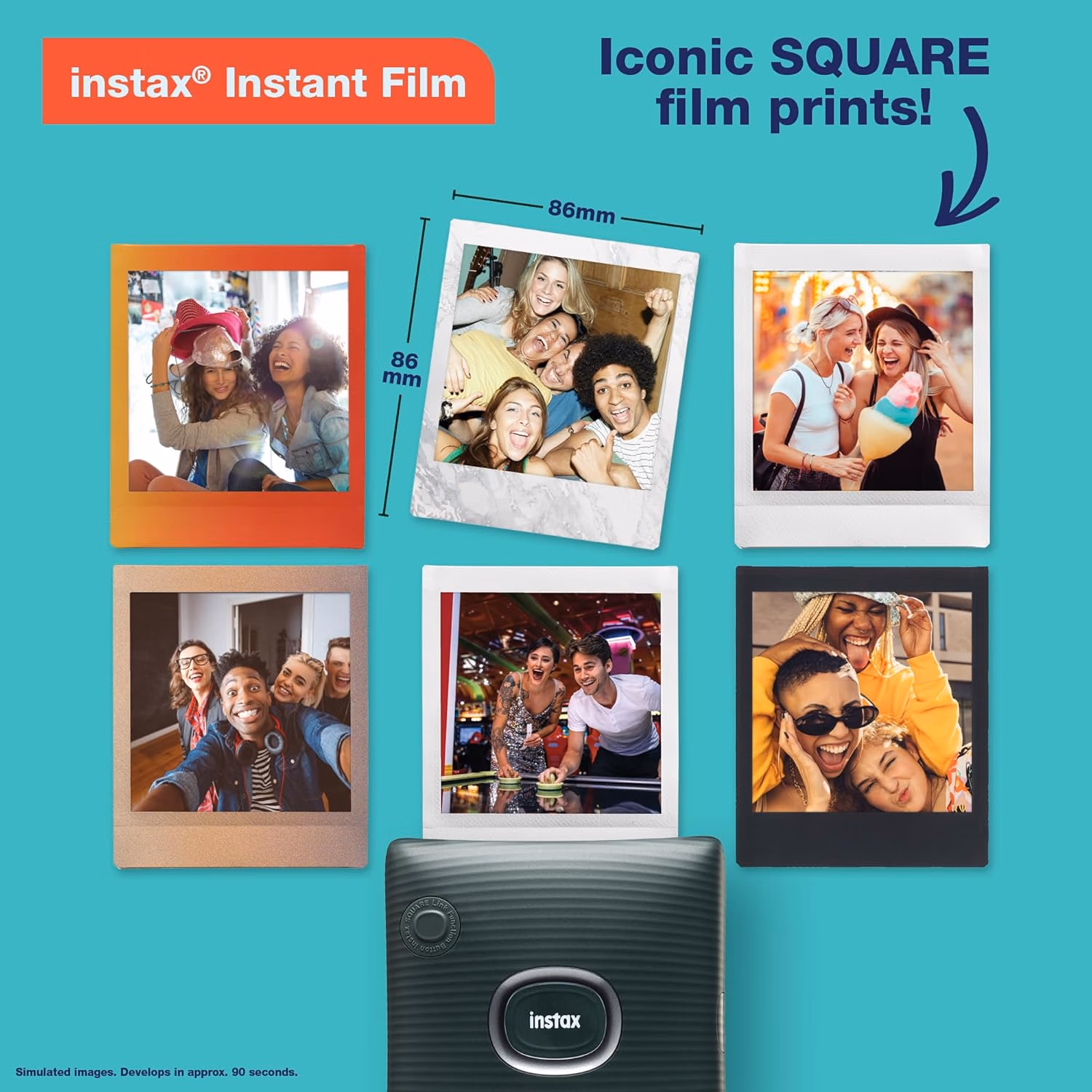 Fujifilm Instax Square Link Smartphone Printer 600023127 Midnight Green thumbnail 4