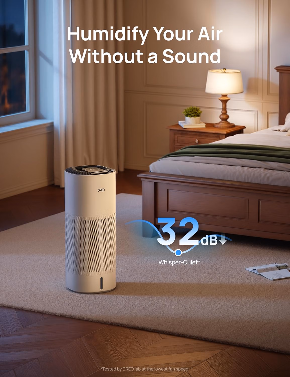 DREO Smart Evaporative Humidifier Large Room up 10L DR-HHM014S White thumbnail 3