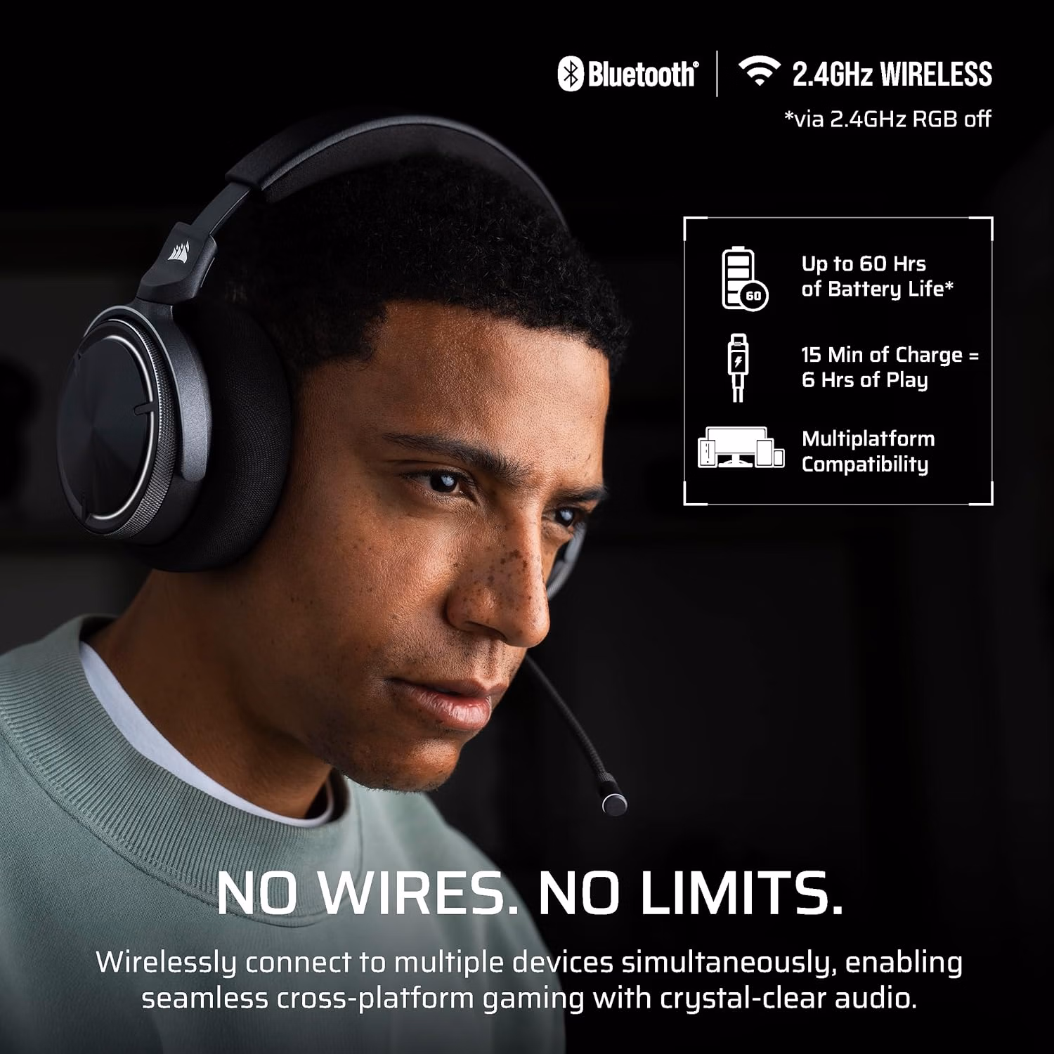 Corsair Virtuoso MAX Wireless Xbox Series X|S Carbon | Unit 8573 thumbnail 6