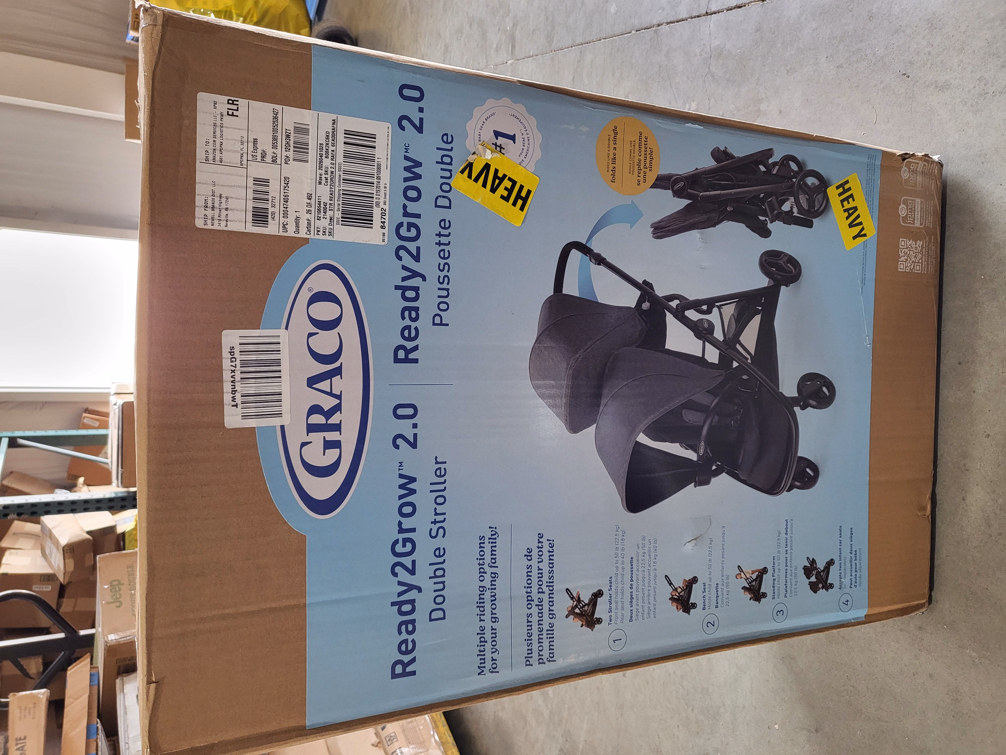 Graco Ready2Grow 2.0 Double Stroller 2140042 Rafa | Unit 3997 thumbnail 2