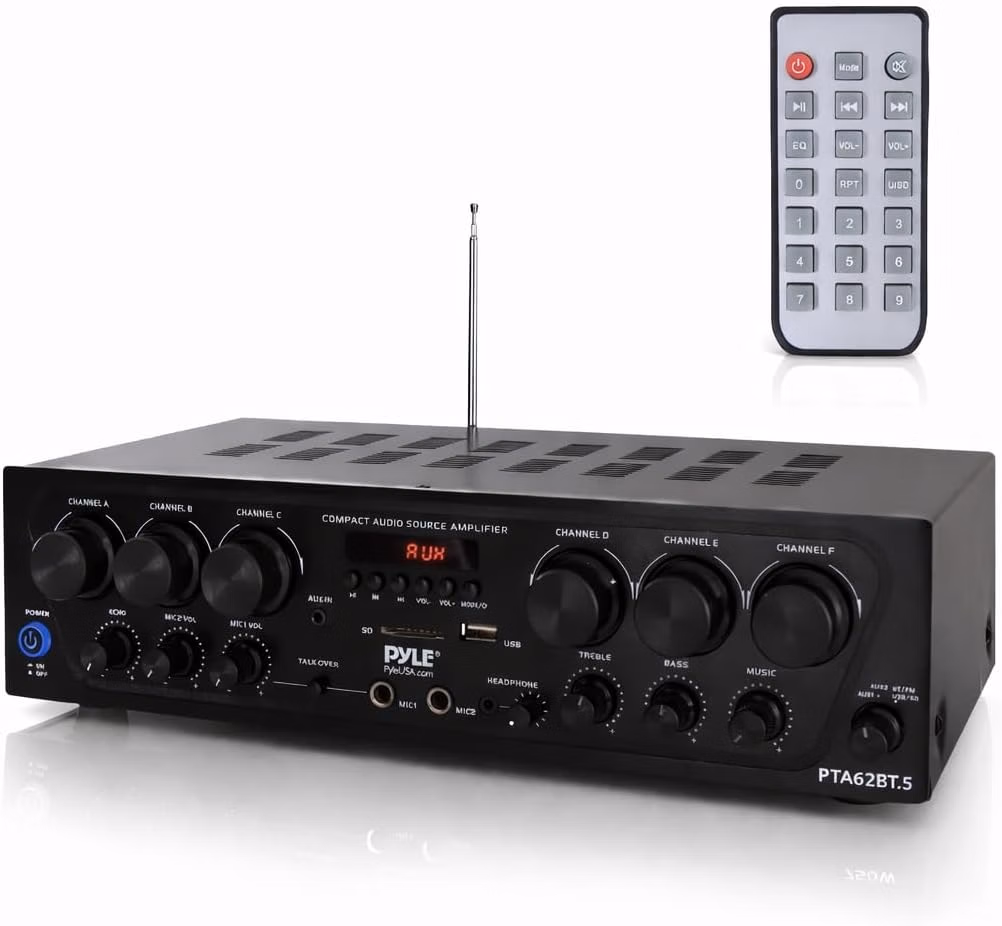 Pyle Bluetooth Wireless Home Amplifier System Micro SD PTA62BT.5 - Auction listing