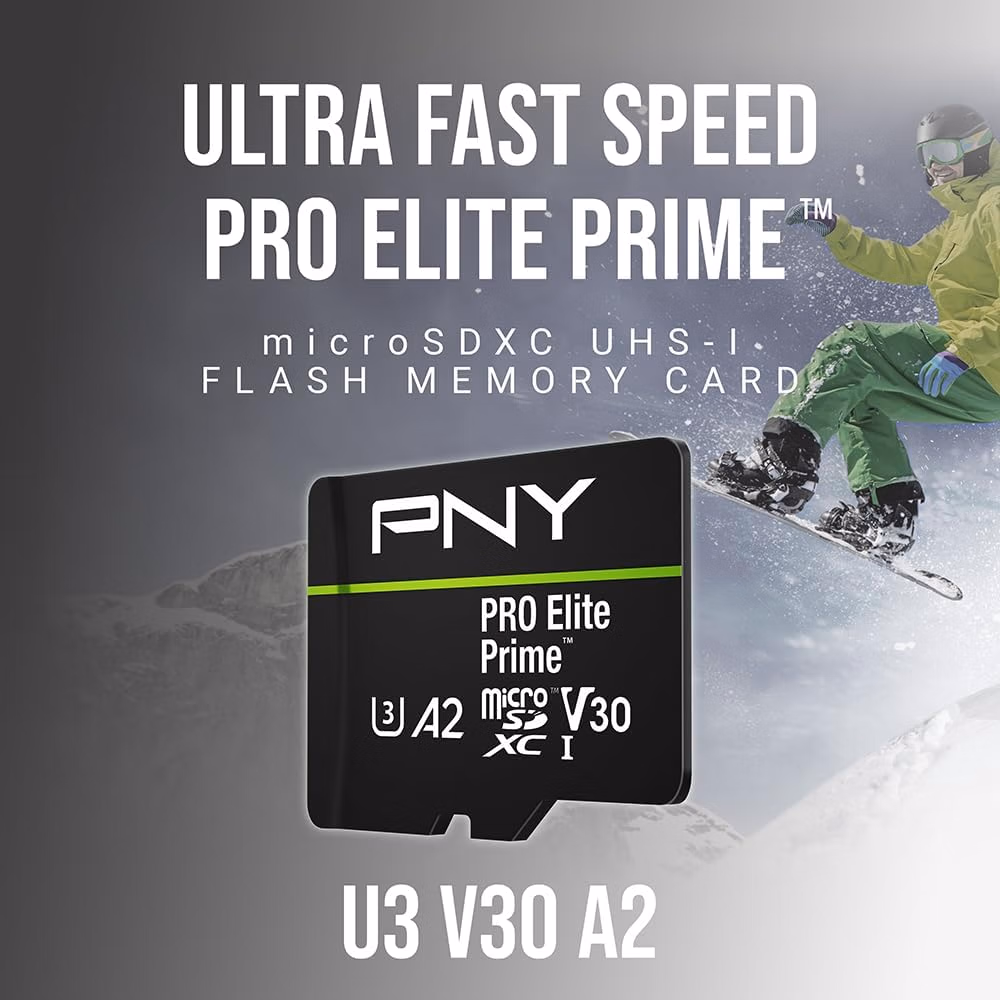 PNY 1TB PRO Elite Prime C10 U3 V30 P-SDU1TBV32200PEP-GE thumbnail 4