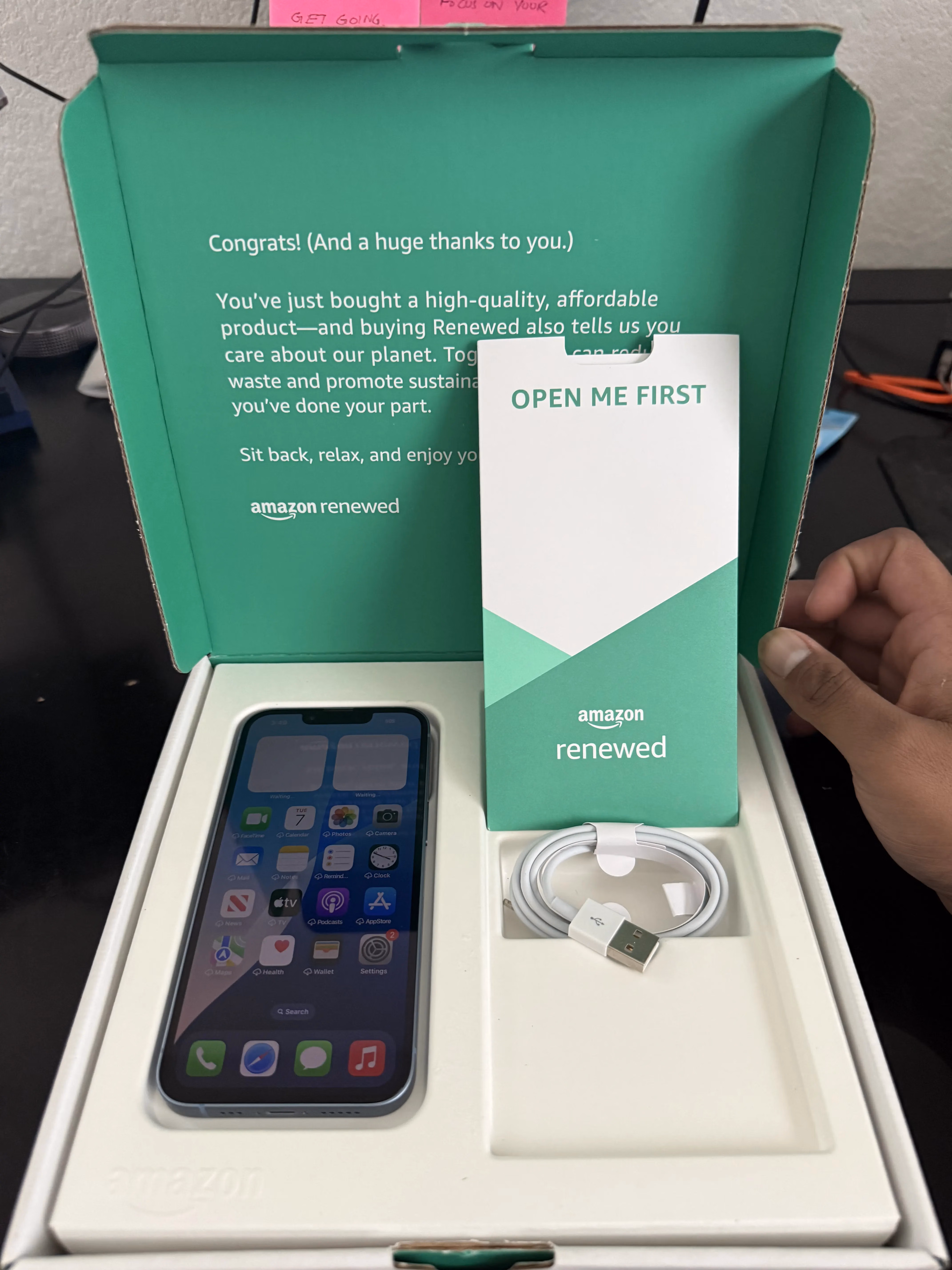 Apple iPhone (Renewed Premium) 14, 128GB, Blue - Unlocked thumbnail 3