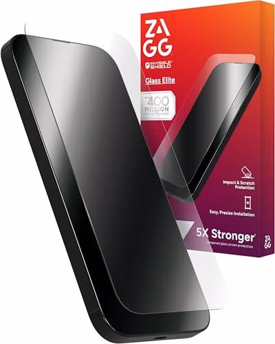 ZAGG Glass Elite Screen Protector for iPhone 16/15-5X Stronger 200114858 - Main product image