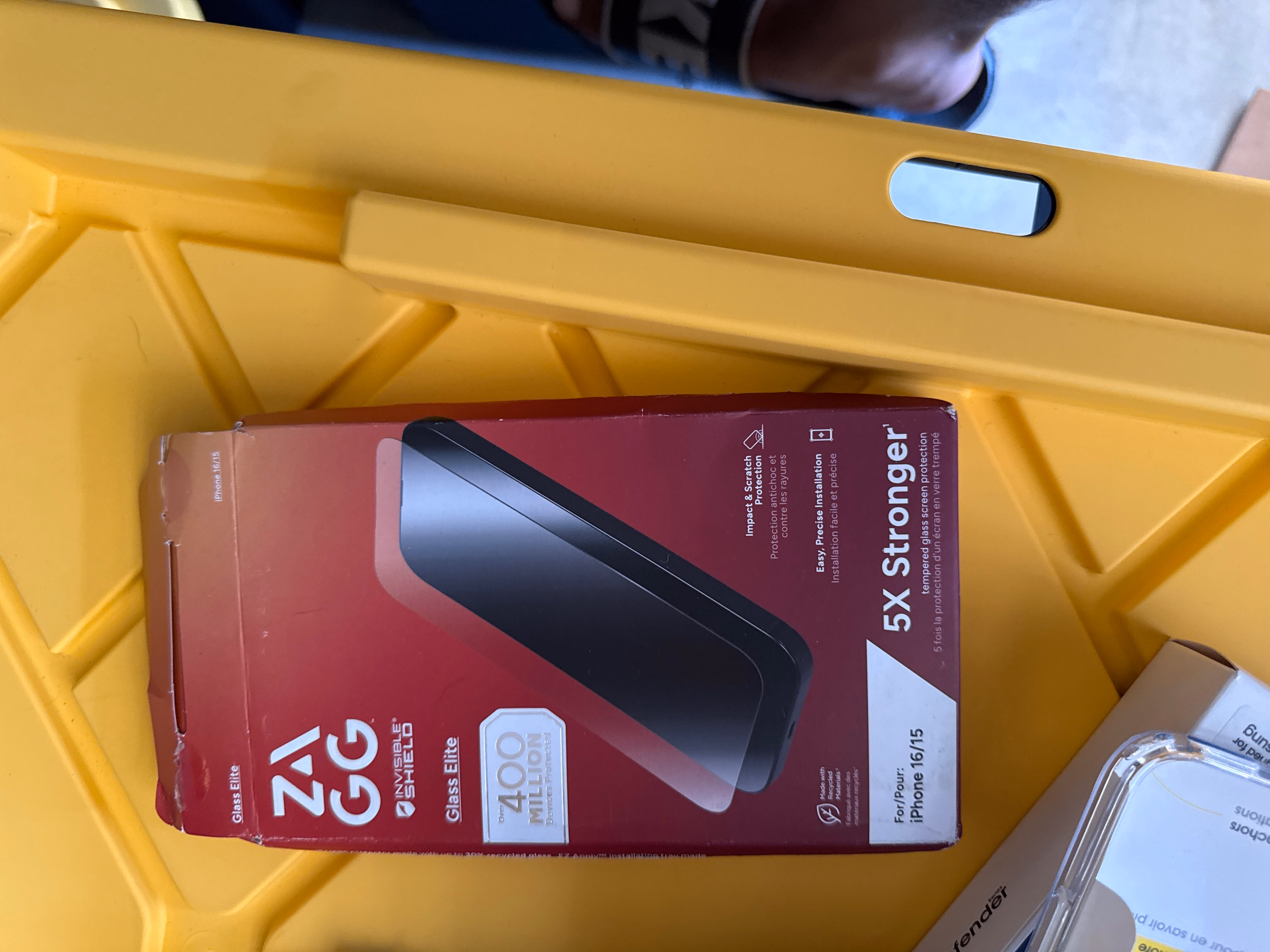 ZAGG Glass Elite Screen Protector for iPhone 16/15-5X Stronger 200114858 thumbnail 2