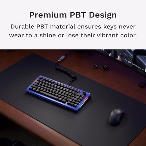 Glorious Gaming PBT Keycaps No Fade Dye-Sublimated 75% 65% 60% Classic Black thumbnail 4