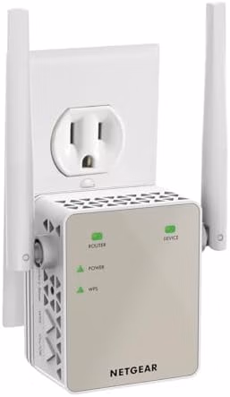 NETGEAR Dual-Band WiFi 5 Range Extender EX6170 White - Main product image