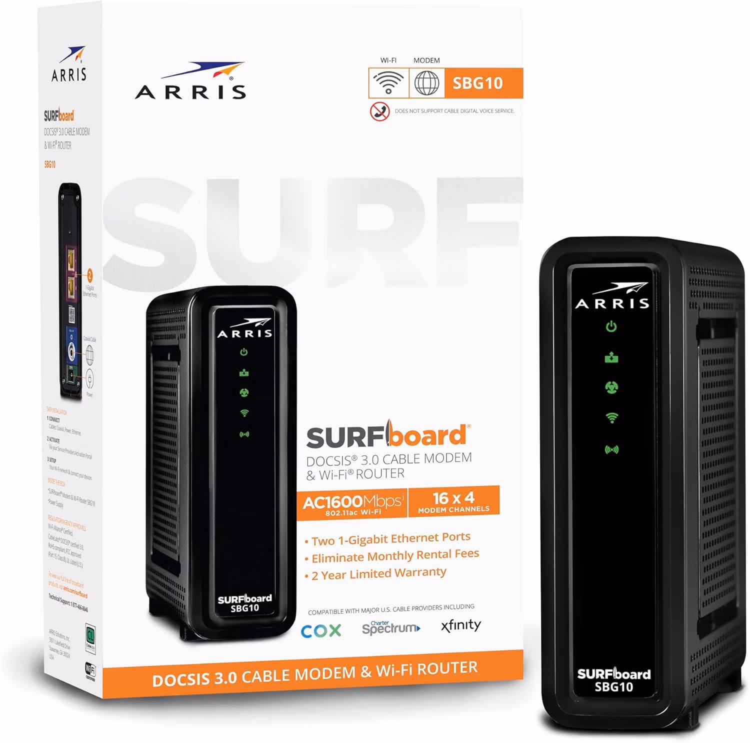 ARRIS SBG10-RB Modem Router Combo thumbnail 6