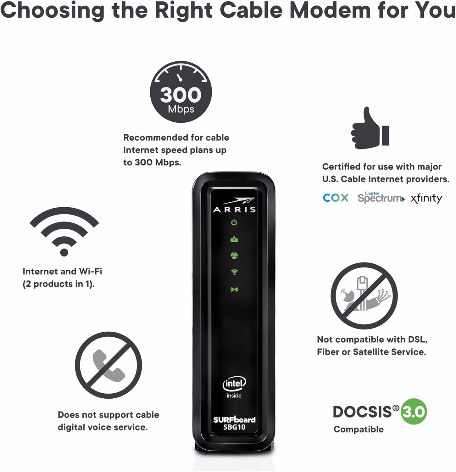 ARRIS SBG10-RB Modem Router Combo thumbnail 4