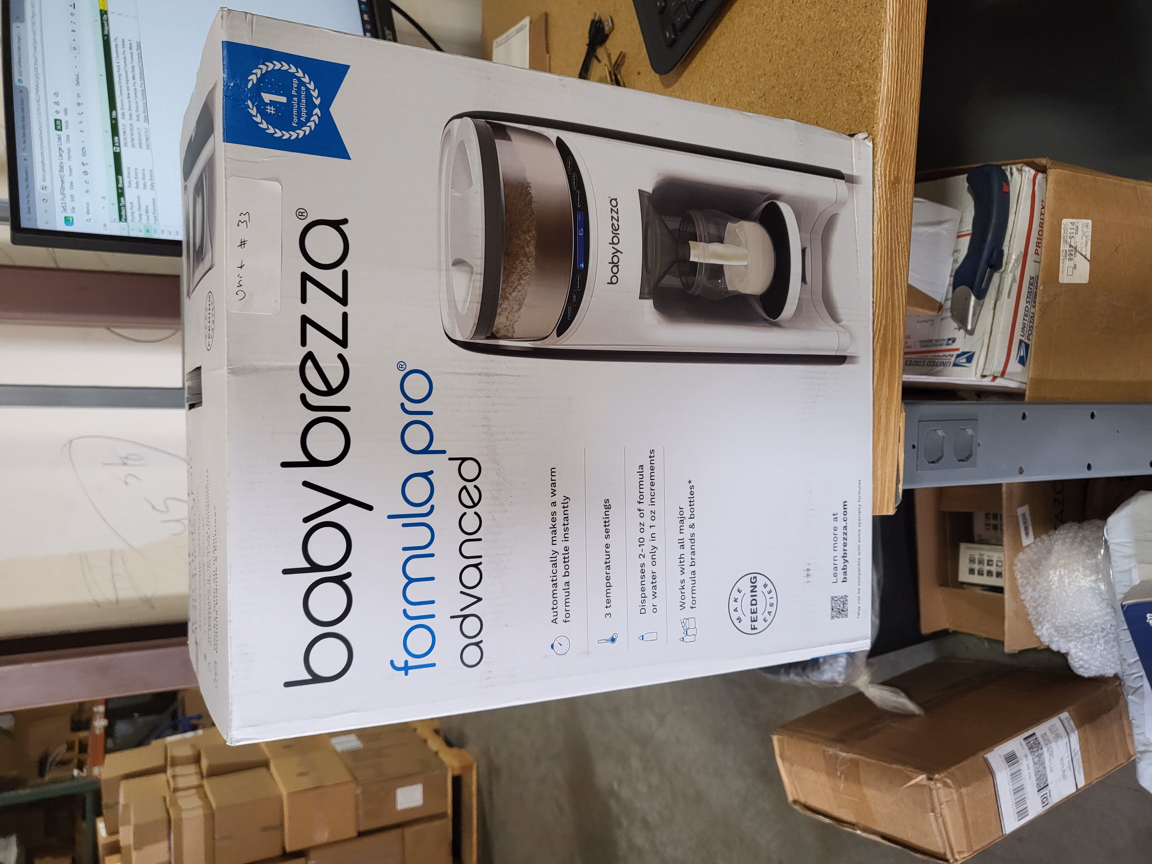 Baby Brezza New and Improved Formula Pro Advanced Formula Dispenser Machine - Automatically Mix a Warm Formula Bottle Instantly - Easily Make Bottle with Automatic Powder Blending, White thumbnail 2