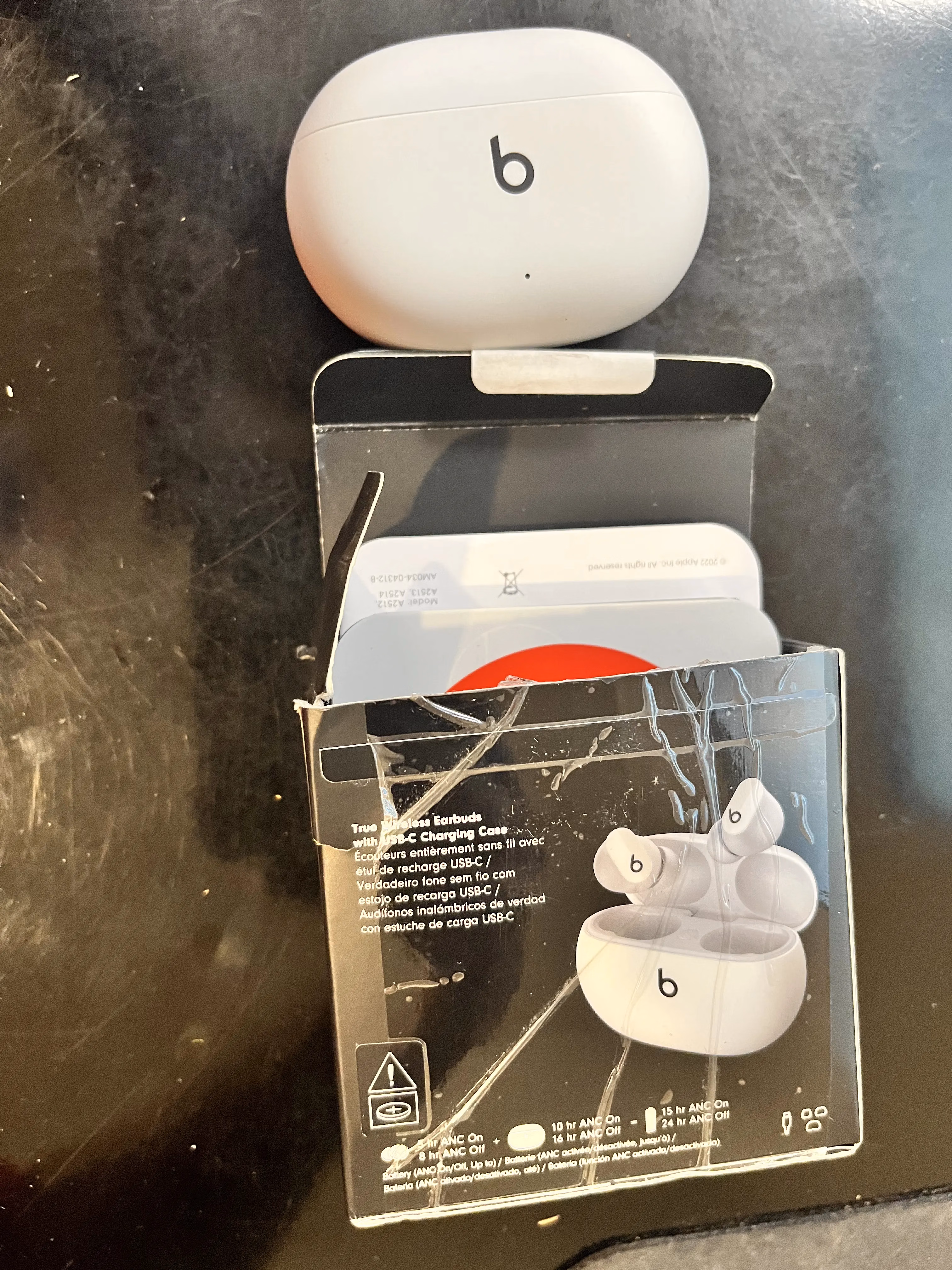 Beats Studio Buds - True Wireless Noise Cancelling Earbuds - Compatible with Apple & Android, Built-in Microphone, IPX4 Rating, Sweat Resistant Earphones, Class 1 Bluetooth Headphones - White thumbnail 4