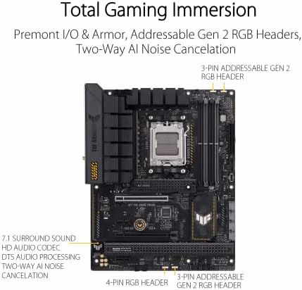 ASUS TUF Gaming B650-PLUS WiFi AMD B650 AM5 Ryzen™ Desktop 9000 8000 and 7000 thumbnail 6