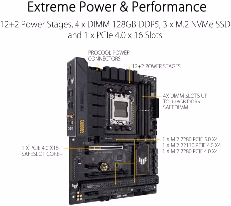 ASUS TUF Gaming B650-PLUS WiFi AMD B650 AM5 Ryzen™ Desktop 9000 8000 and 7000 thumbnail 4