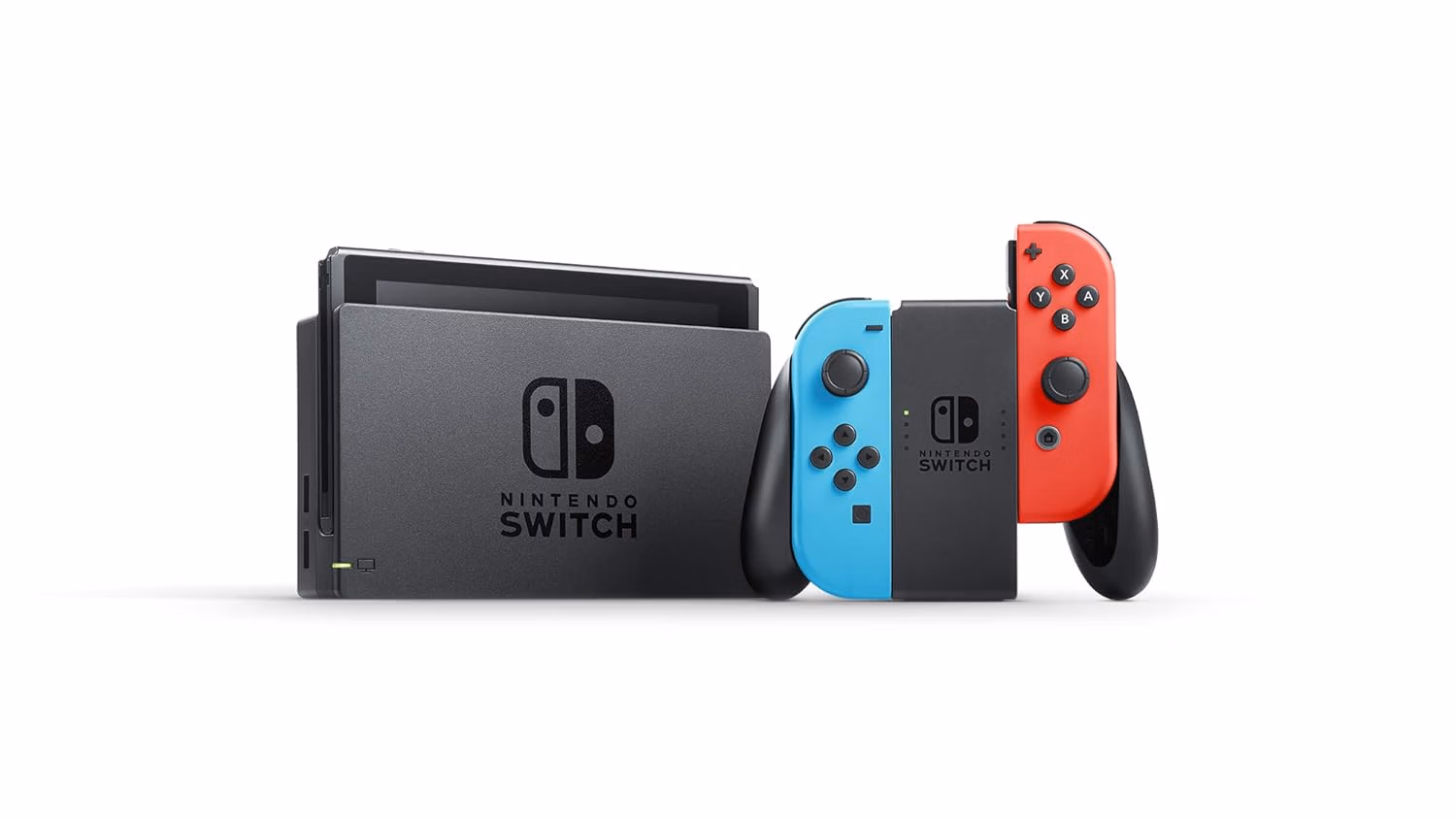 Nintendo Switch with Neon Blue and Neon Red Joy-Con - Handheld Gaming Console thumbnail 3