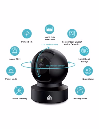 Kasa Smart Kasa 1080p Indoor Pan/Tilt Wired Security Camera EC71 | Unit 8624 thumbnail 3