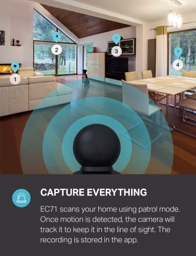 Kasa Smart Kasa 1080p Indoor Pan/Tilt Wired Security Camera EC71 | Unit 8624 thumbnail 4