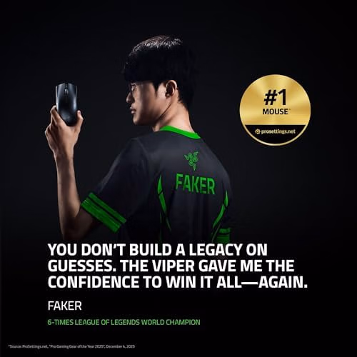 Razer Viper V3 Pro Wireless Esports Gaming Mouse 8K Polling Black thumbnail 3