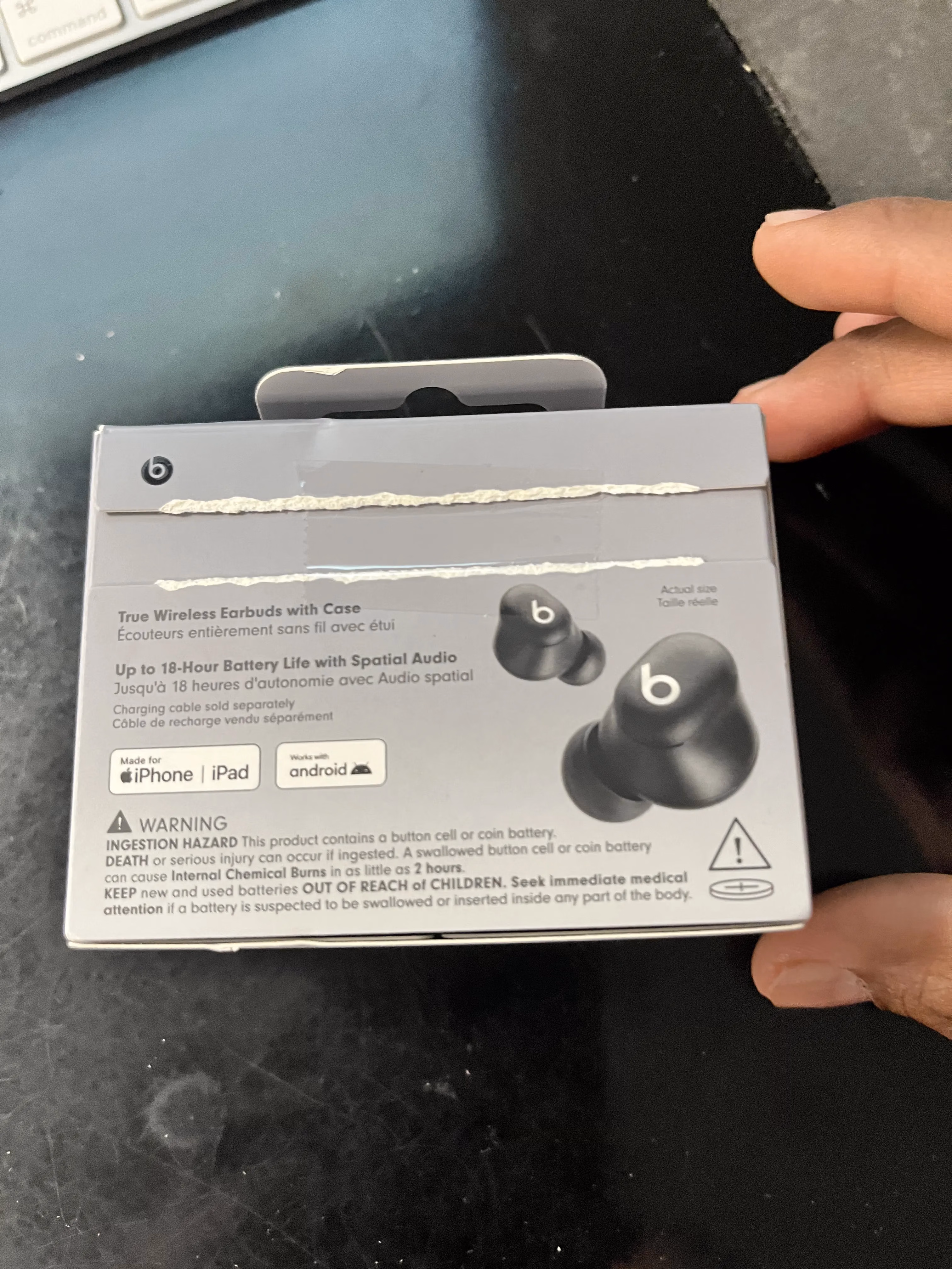 Beats Solo Buds - Wireless Bluetooth Earbuds | 18 Hours of Battery Life | Apple & Android Compatibility | Built-in Microphone - Matte Black thumbnail 2