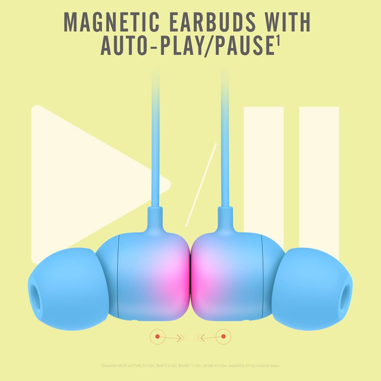 Beats Flex Wireless Earbuds - Apple W1 Headphone Chip, Magnetic Earphones, Class 1 Bluetooth, 12 Hours of Listening Time, Built-in Microphone - Flame Blue thumbnail 4